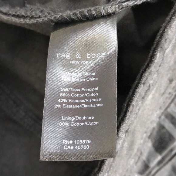 rag & bone Nina Zebra Stripe High Waist Skinny - Picture 9 of 10